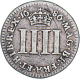 1686 Maundy Fourpence - James II British Silver Coin