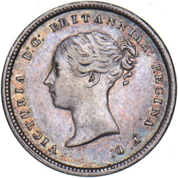 1850 Maundy Fourpence - Victoria British Silver Coin - Very Nice