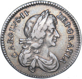 1673 Threepence - Charles II British Silver Coin - Nice