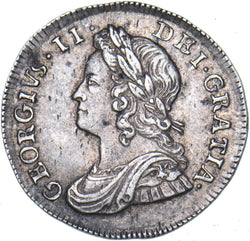 1746 Threepence (6 Over 3) - George II British Silver Coin - Very Nice