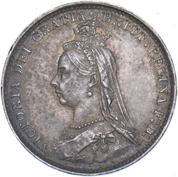 1887 Threepence - Victoria British Silver Coin - Very Nice