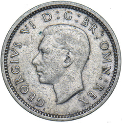 1944 Silver Threepence - George VI British Coin