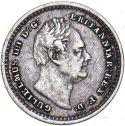 1834 Threehalfpence - William IV British Silver Coin - Nice