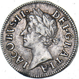 1686 Maundy Twopence - James II British Silver Coin - Nice