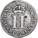 1686 Maundy Twopence - James II British Silver Coin - Nice