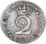 1772 Maundy Twopence - George III British Silver Coin - Nice