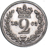 1862 Maundy Twopence - Victoria British Silver Coin - Very Nice
