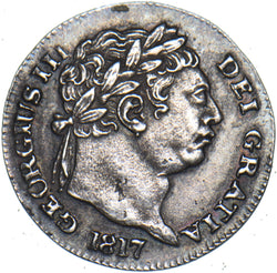 1817 Maundy Penny - George III British Silver Coin - Very Nice