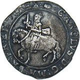 1636-8 Halfcrown (3a1, tun) - Charles I British Silver Hammered Coin - Nice