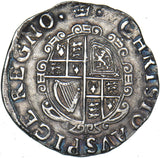 1635-6 Shilling (mm. crown) - Charles I British Silver Hammered Coin - Nice