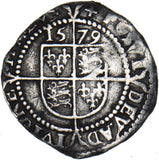 1579 Threepence - Elizabeth I British Hammered Silver Coin - Nice