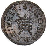 1603-25 Farthing (Lennox) - James I British Hammered Copper Coin - Very Nice