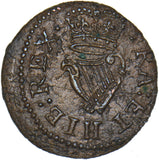 1603-25 Farthing (Lennox) - James I British Hammered Copper Coin - Very Nice