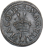 1603-25 Farthing (Oval Lennox) - James I British Hammered Copper Coin - Nice