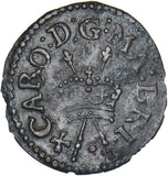 1625-49 Farthing (Richmond 7) - Charles I British Hammered Copper Coin - Nice