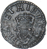1625-49 Farthing (Richmond 7) - Charles I British Hammered Copper Coin - Nice