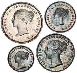 1853 Maundy Set - Victoria British  Coin - Superb