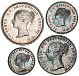 1853 Maundy Set - Victoria British  Coin - Superb