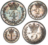 1853 Maundy Set - Victoria British  Coin - Superb