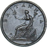 1806 Penny - George III British Copper Coin - Nice