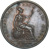 1826 Penny - George IV British Copper Coin - Very Nice