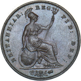 1853 Penny (OT) - Victoria British Copper Coin - Superb