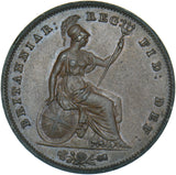 1855 Penny (OT) - Victoria British Copper Coin - Very Nice