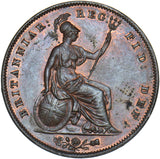 1858 Penny - Victoria British Copper Coin - Superb