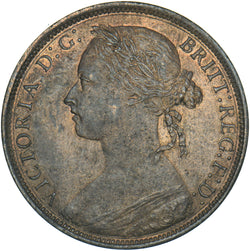 1883 Penny - Victoria British Bronze Coin - Superb