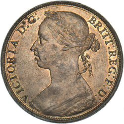 1884 Penny - Victoria British Bronze Coin - Superb