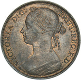 1885 Penny - Victoria British Bronze Coin - Very Nice