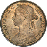 1885 Penny - Victoria British Bronze Coin - Very Nice