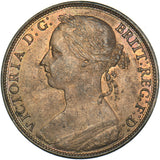 1885 Penny - Victoria British Bronze Coin - Superb