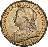 1901 Penny - Victoria British Bronze Coin - Superb