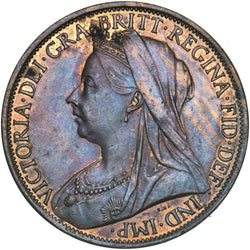 1901 Penny - Victoria British Bronze Coin - Very Nice