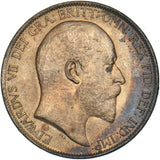 1902 Penny - Edward VII British Bronze Coin - Superb