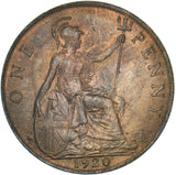 1920 Penny - George V British Bronze Coin - Very Nice