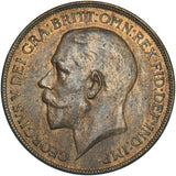 1921 Penny - George V British Bronze Coin - Very Nice