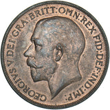 1921 Penny - George V British Bronze Coin - Superb