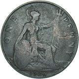 1926 Penny (Modified Effigy) - George V British Bronze Coin