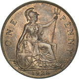1928 Penny - George V British Bronze Coin - Superb