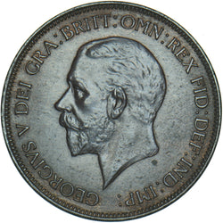 1932 Penny - George V British Bronze Coin - Very Nice