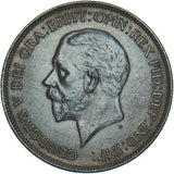 1932 Penny - George V British Bronze Coin - Very Nice