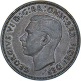 1951 Penny - George VI British Bronze Coin - Nice