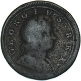 1719 Halfpenny - George I British Copper Coin