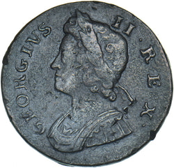 1739 Halfpenny - George II British Copper Coin