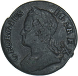 1742 Halfpenny - George II British Copper Coin