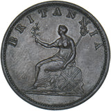 1806 Halfpenny - George III British Copper Coin - Nice