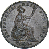 1826 Halfpenny - George IV British Copper Coin - Nice