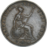 1853 Halfpenny - Victoria British Copper Coin - Nice